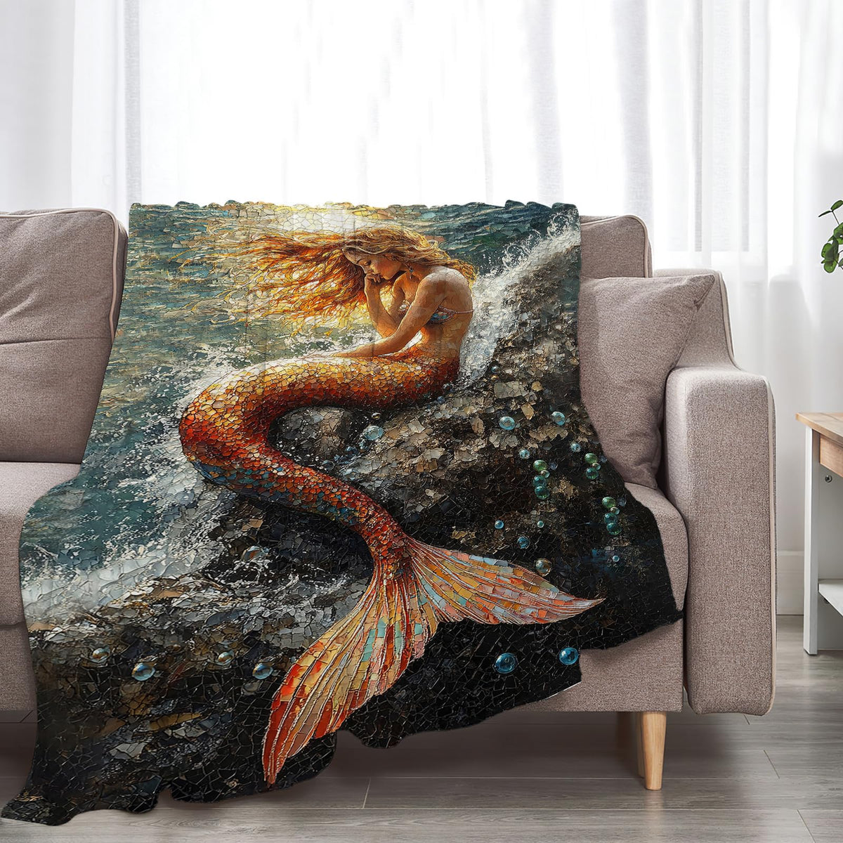 Mermaid Throw Blanket (50"x60" / Mermaid)
