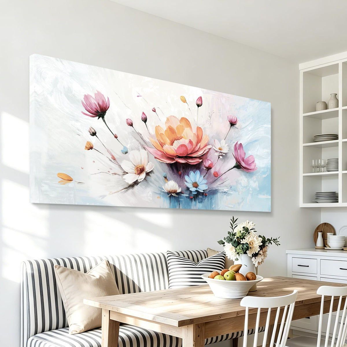 Large Wall Art (Colorful Wall Art / 58"Lx29"W)