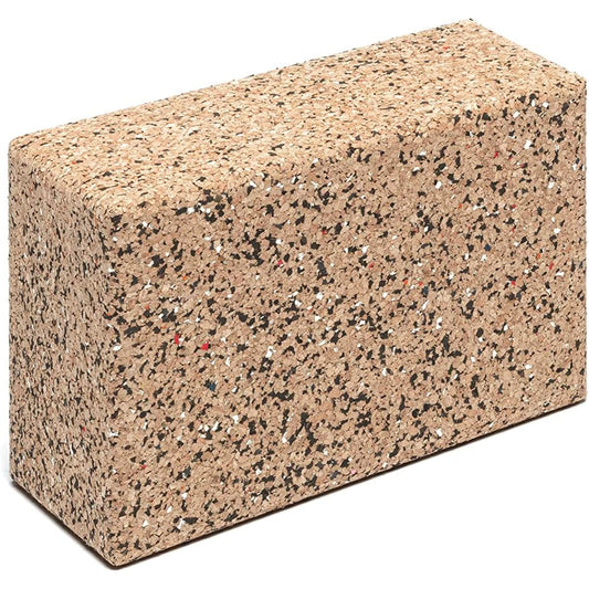 Cork Fusion Yoga Block (9 x 6 x 4")