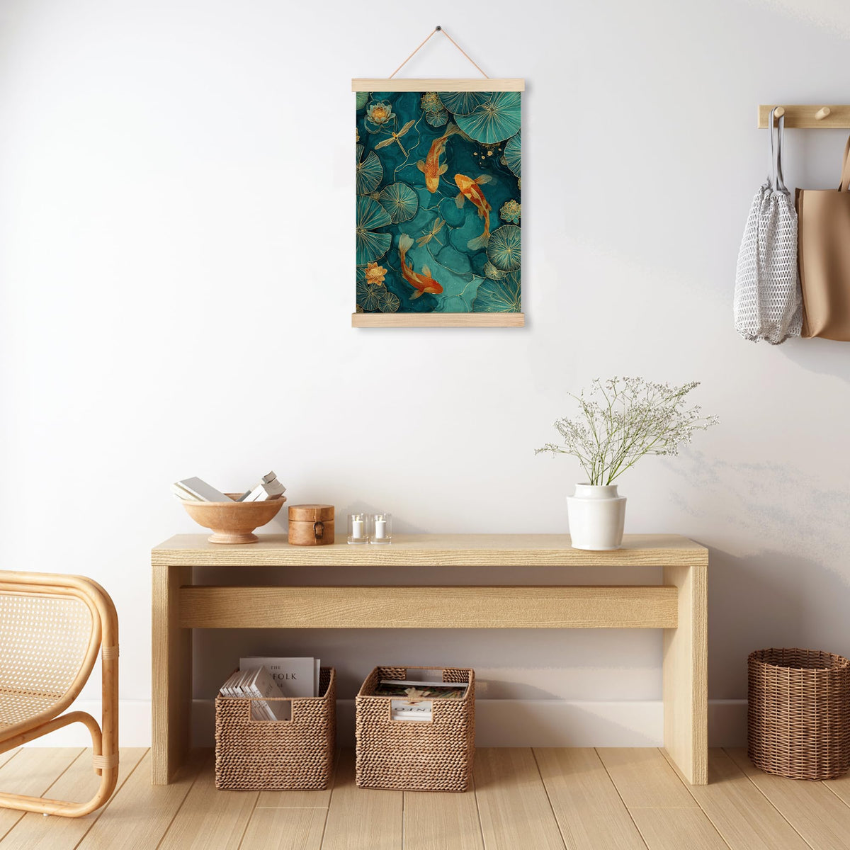 Japanese Koi Fish Zen Wall Art Decor (Japanese Koi Fish Zen Wall Art)