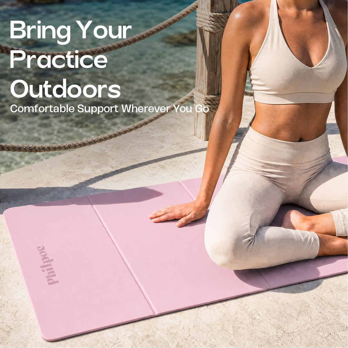 Foldable Yoga Mat (Pink)