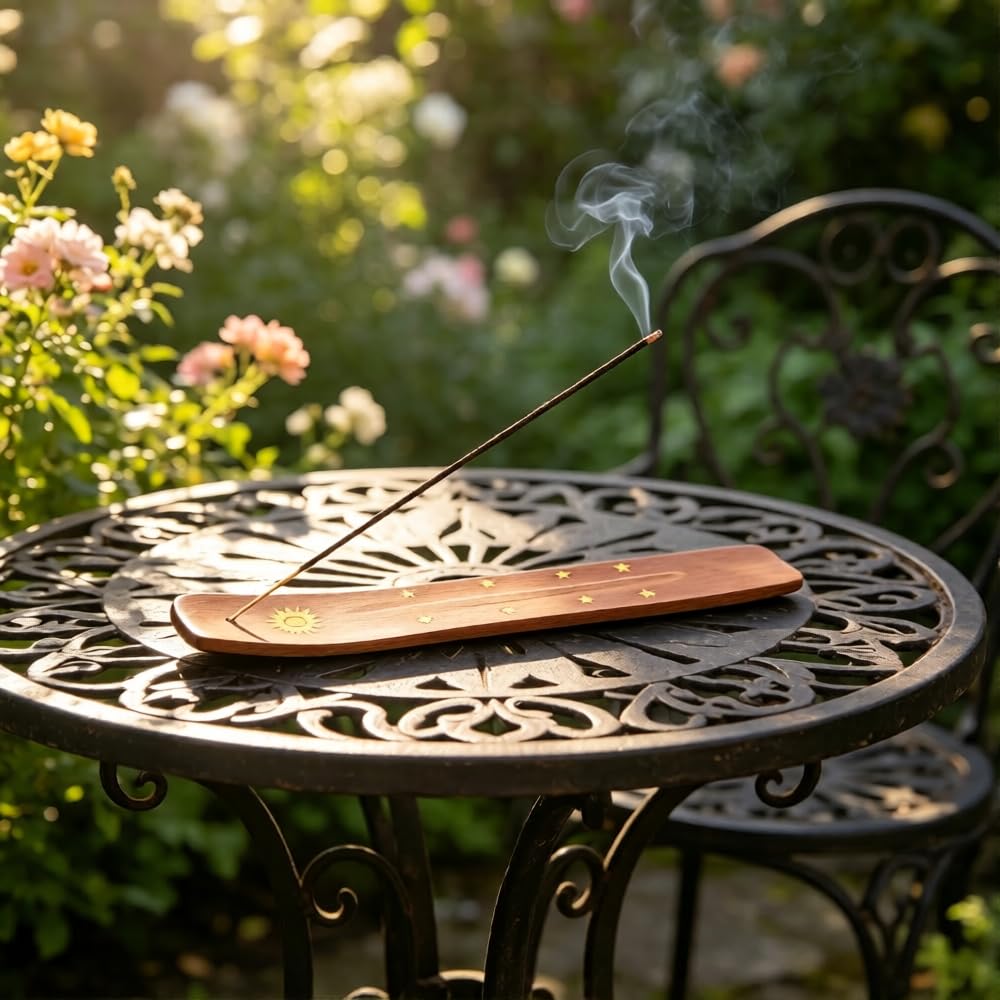 Set of 6 Wooden Incense Holders (Color-s / 6 counts)