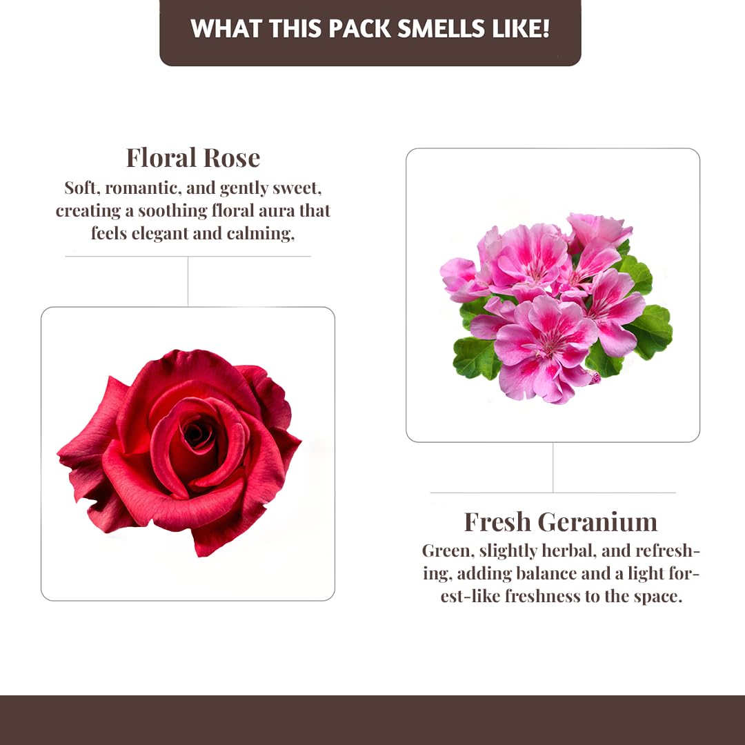 Rose & Geranium Outdoor Incense Sticks with Holder (Pack of 100)