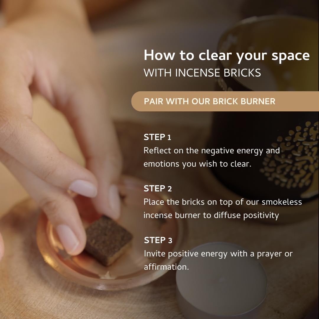 Palo Santo White Sage & Lavender Smokeless Bricks Refill (Palosanto, Palosanto+white Sage, Palosanto+ Lavender)
