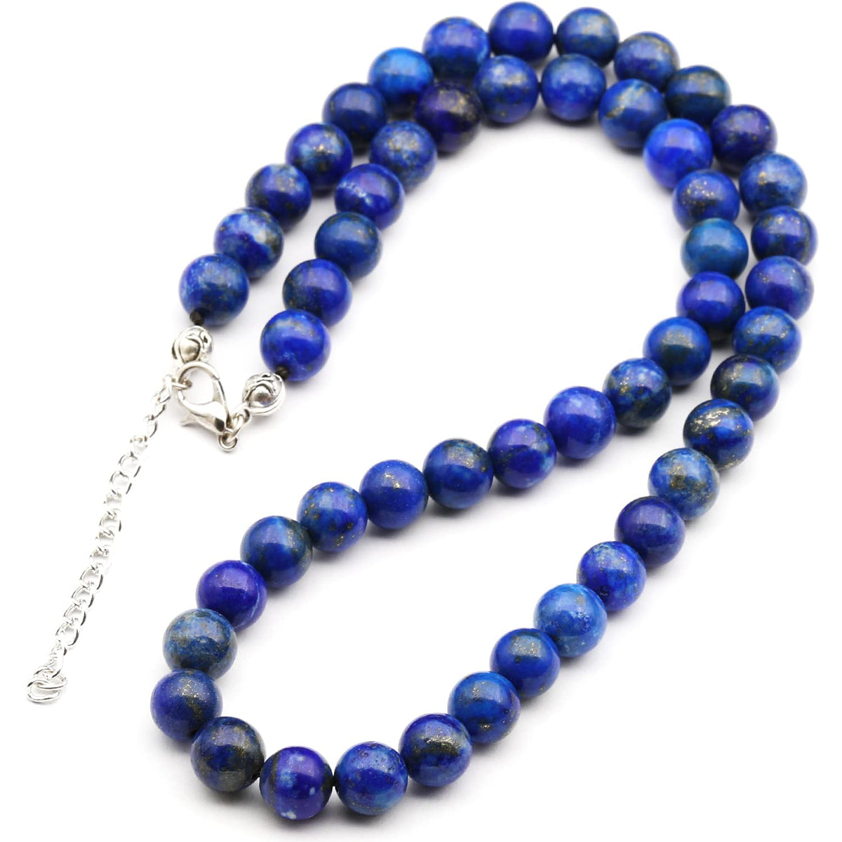 Natural Lapis Lazuli Beaded Choker Necklace (Lapis Lazuli / 38 Inches)