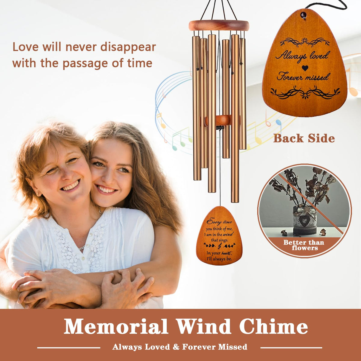 Memorial Wind Chimes for Loss of Loved One