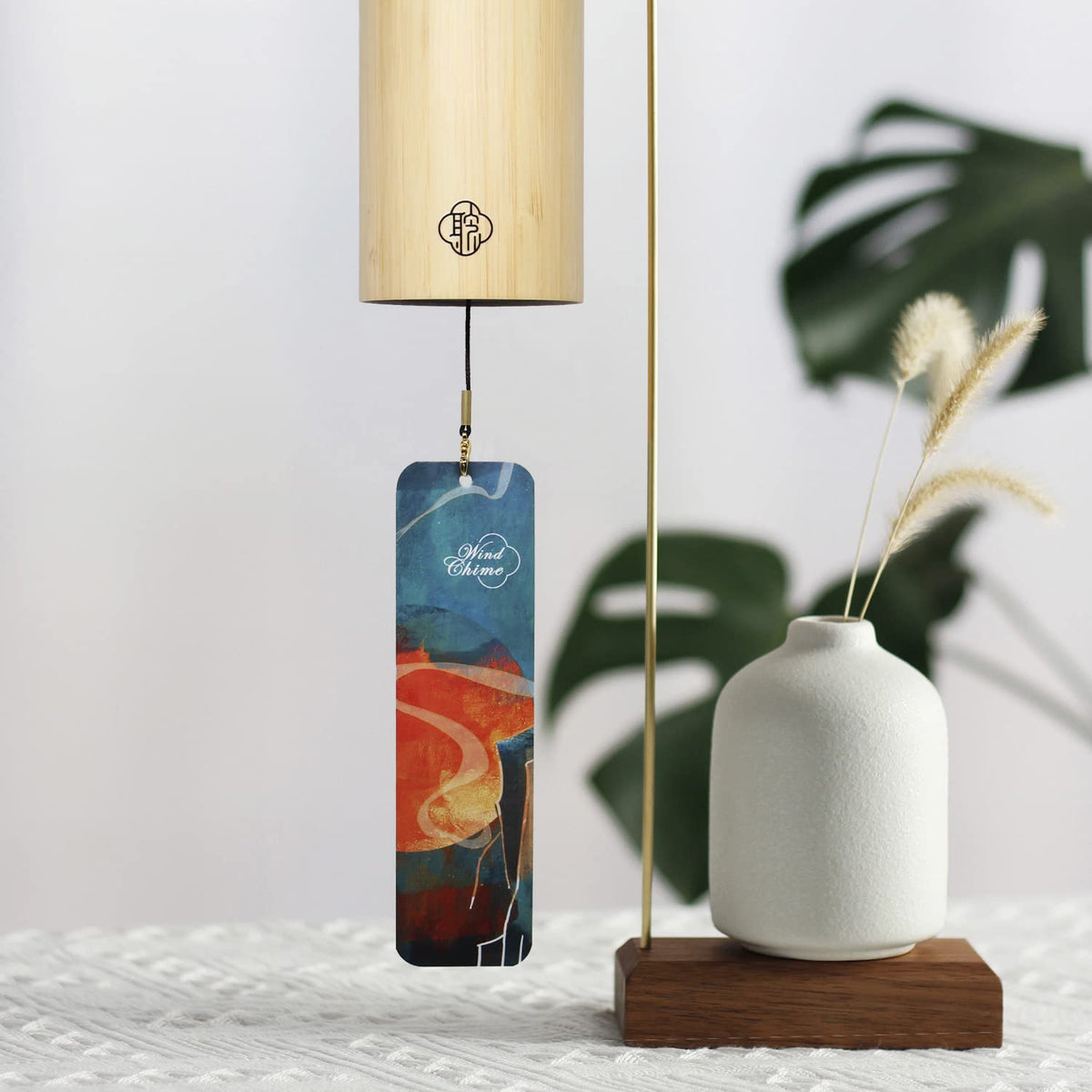 Bamboo Wind Chimes Fm Chord 8 Notes Heart Chakra Home Garden Decor Gift (Fm Chord Spring)