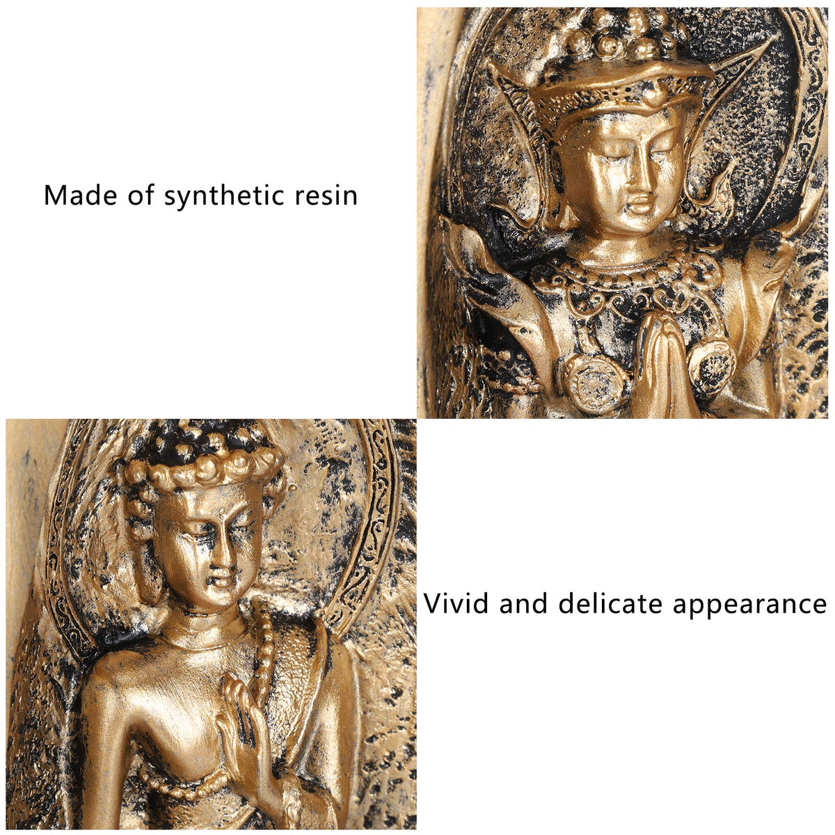 Buddha Hand Statue Set 2Pcs (Gold)