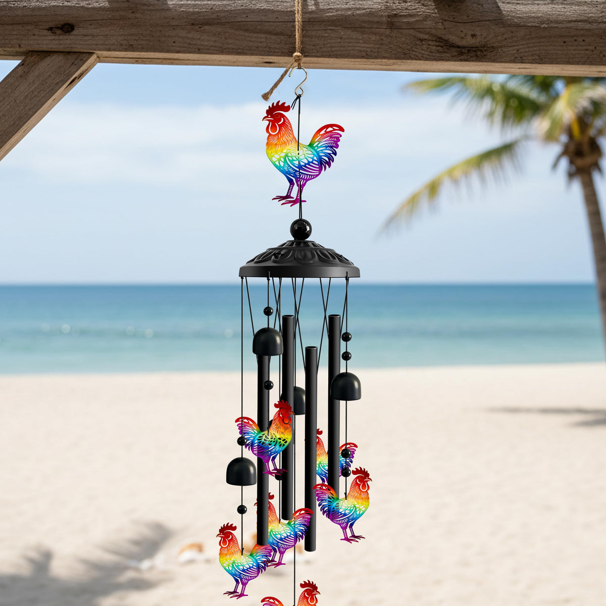Chicken Wind Chimes for Outside (Chicken)