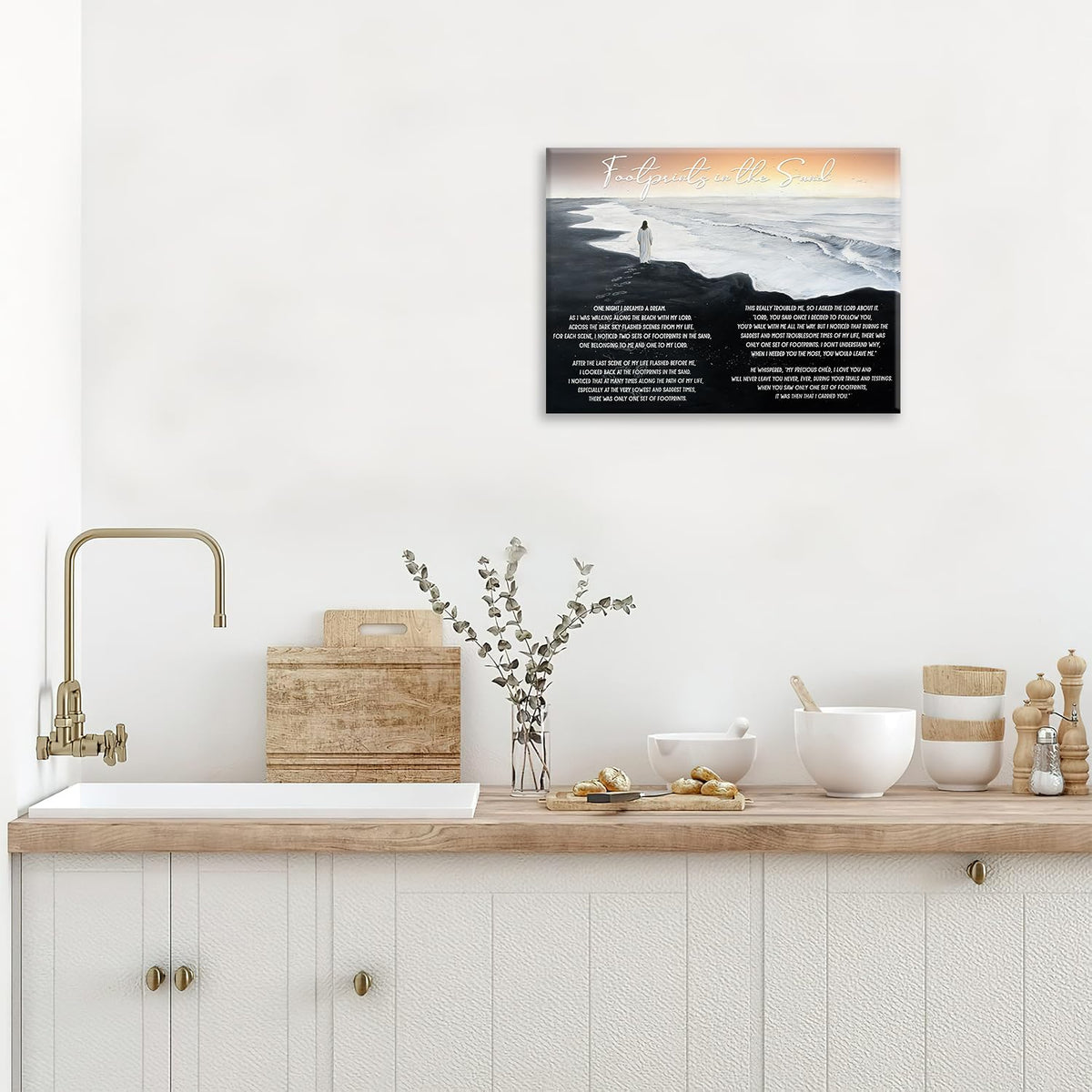 Jesus Canvas Wall Art Inspirational Prints Painting Framed ArtWork 20"x24" (Jesus / 24"L x 20"W)