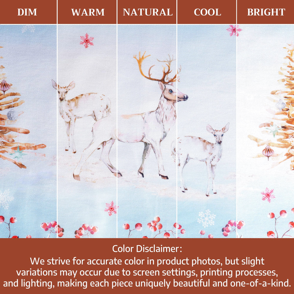 Placemats Set of 4 Reusable 100% Cotton (081 - Fairy Tale Forest / 13" X 19" (Pack of 4))