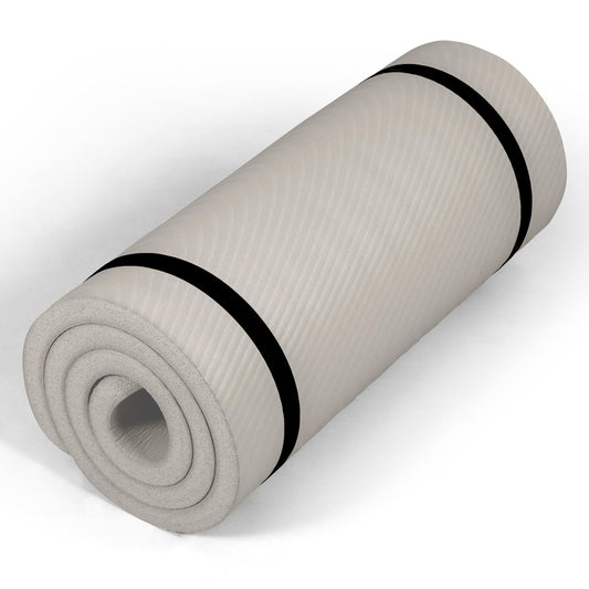 1" Extra Thick Yoga Mat (Wave / Gray)