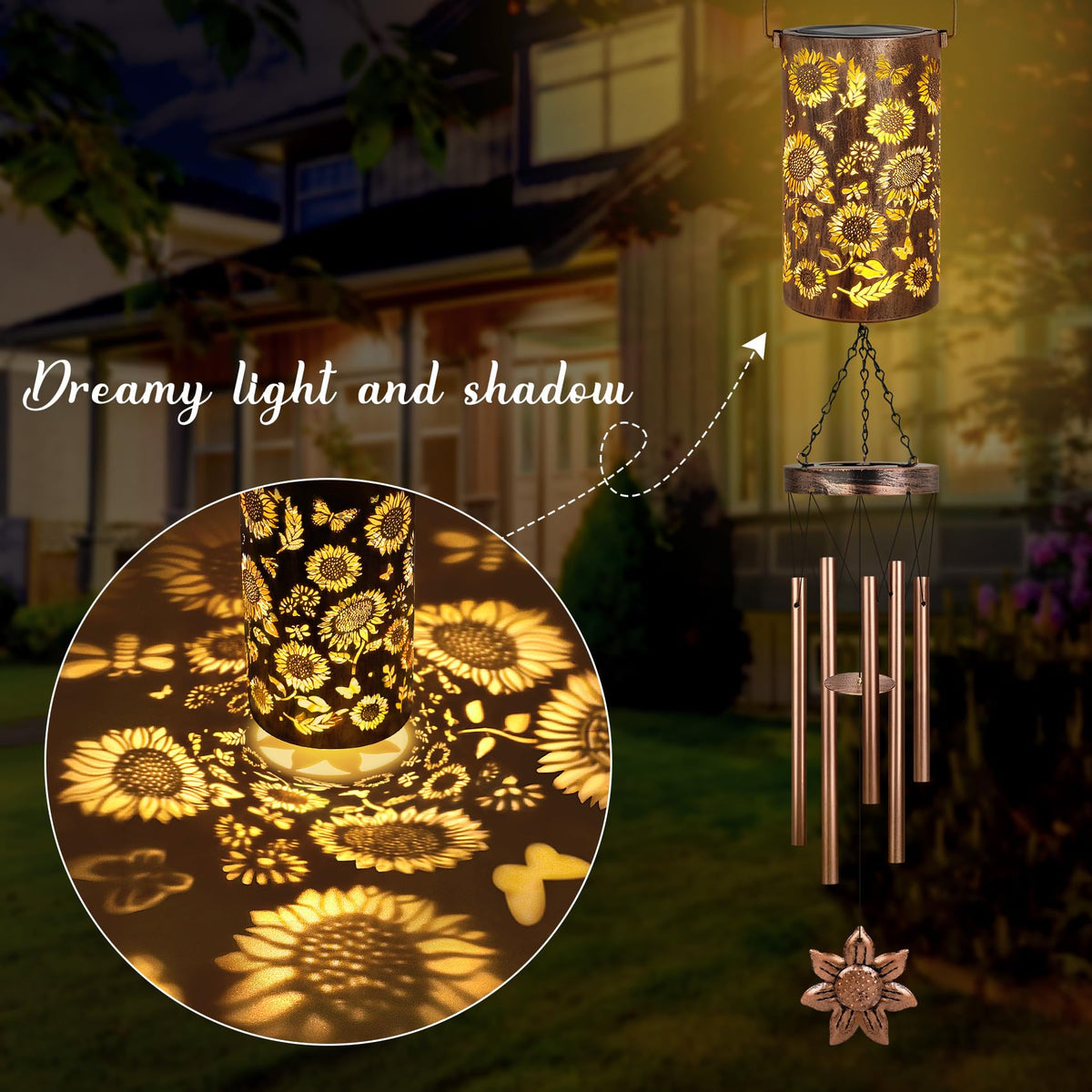Solar Wind Chimes for Outside