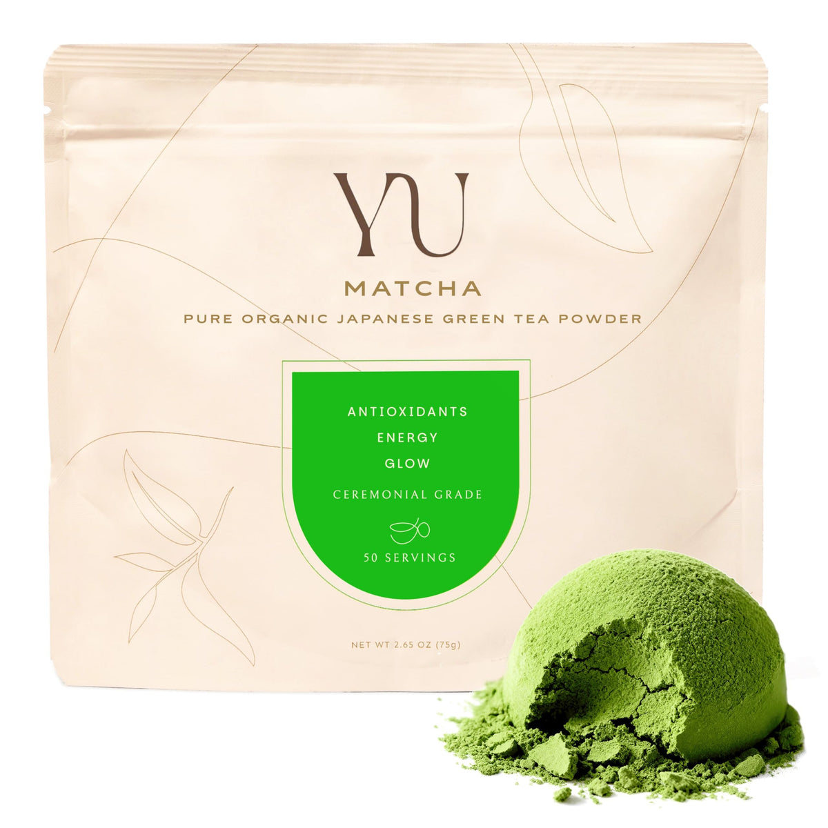 Tea Organic Ceremonial Grade Matcha Powder (1 Pouch)