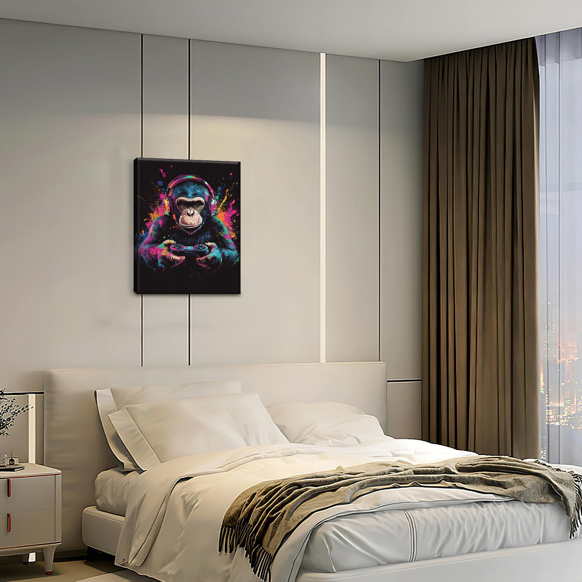 Gorilla Wall Art (20"L x 16"W / Video Game Gorilla)
