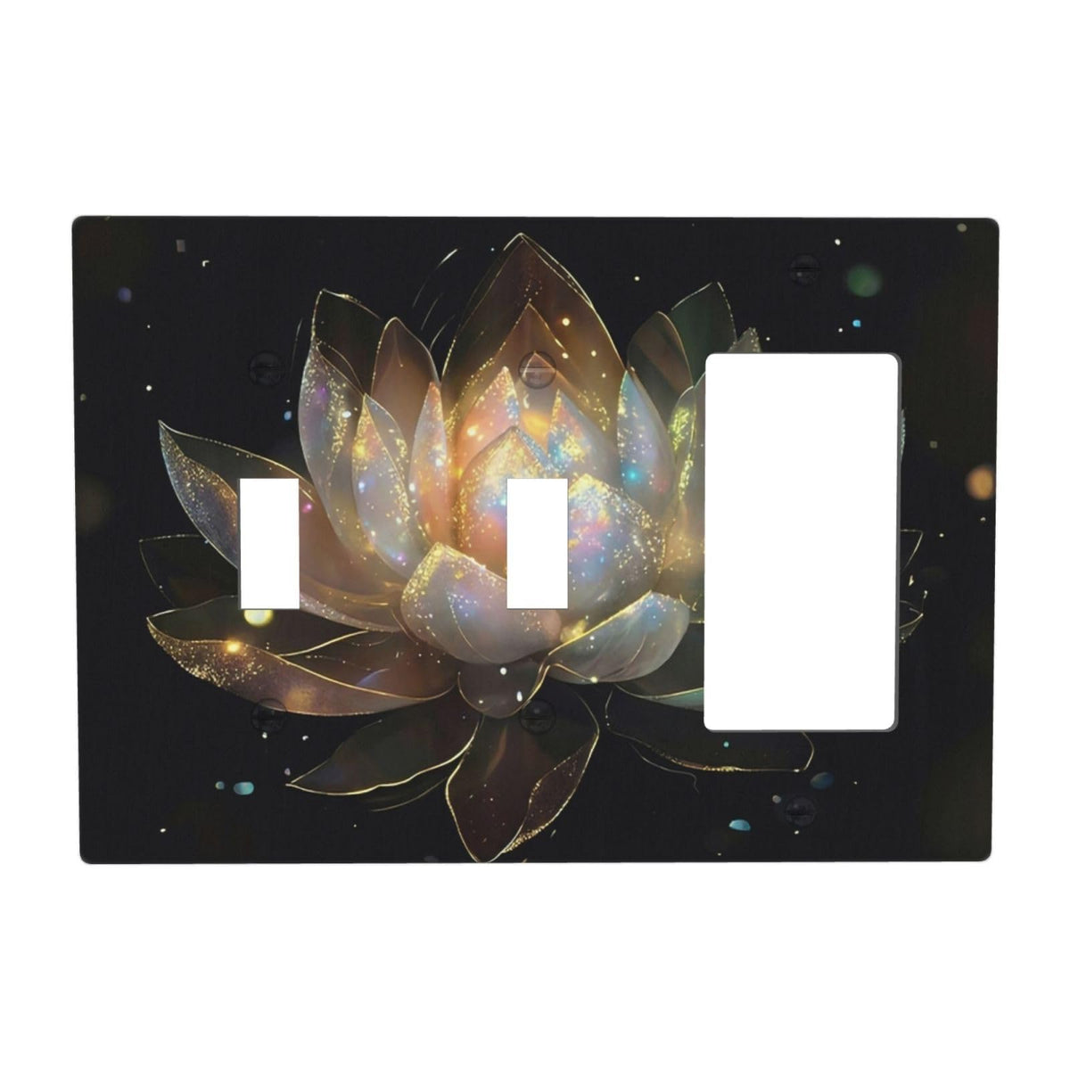 Spa Yoga Zen Lotus Flower 3 Gang 2 Toggle 1 Decorator (Spa Yoga Zen Lotus Flower / 2 Toggle 1 Decorator)
