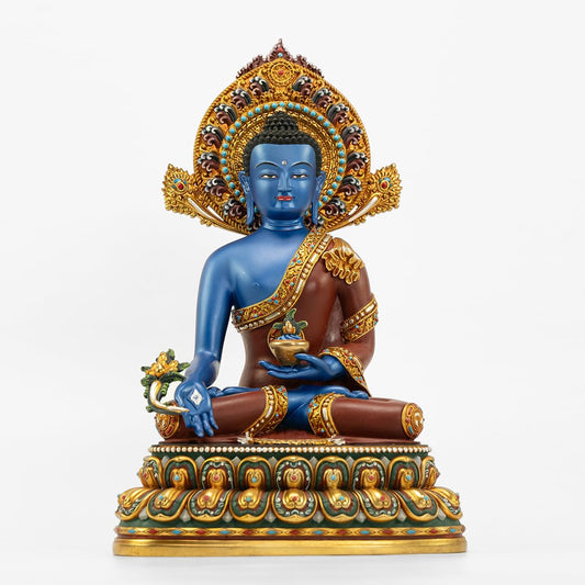 Buddha Statue Indoor (Medicine / 14.17in)