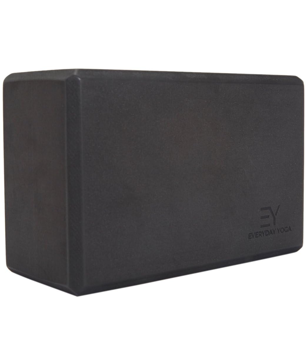 4 Inch Foam Yoga Block (Black / 4 Inch Thick)