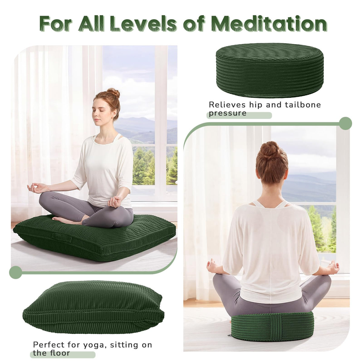 Meditation Cushion (Green)