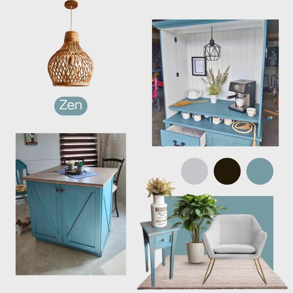 ZEN Chalk Paint Based for Furniture DIY (Zen / 16 Fl Oz (Pack of 1))