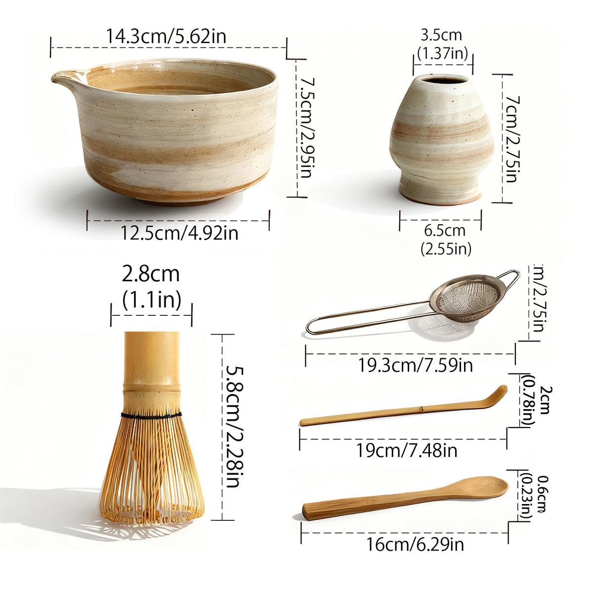 Matcha Whisk Set (set of 6 - A)