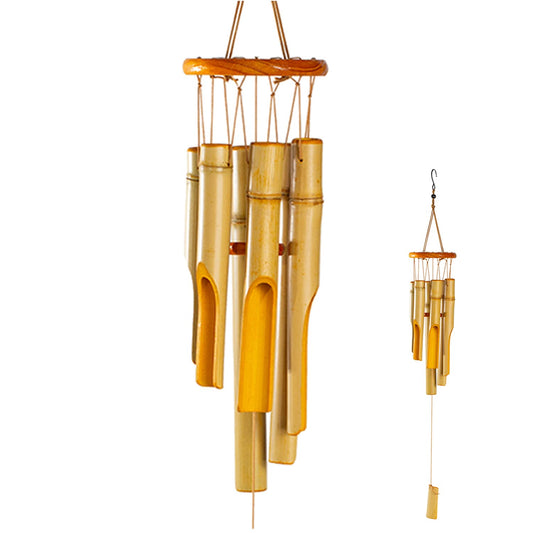 Bamboo Wind Chimes 30" Long (30" Yellow)