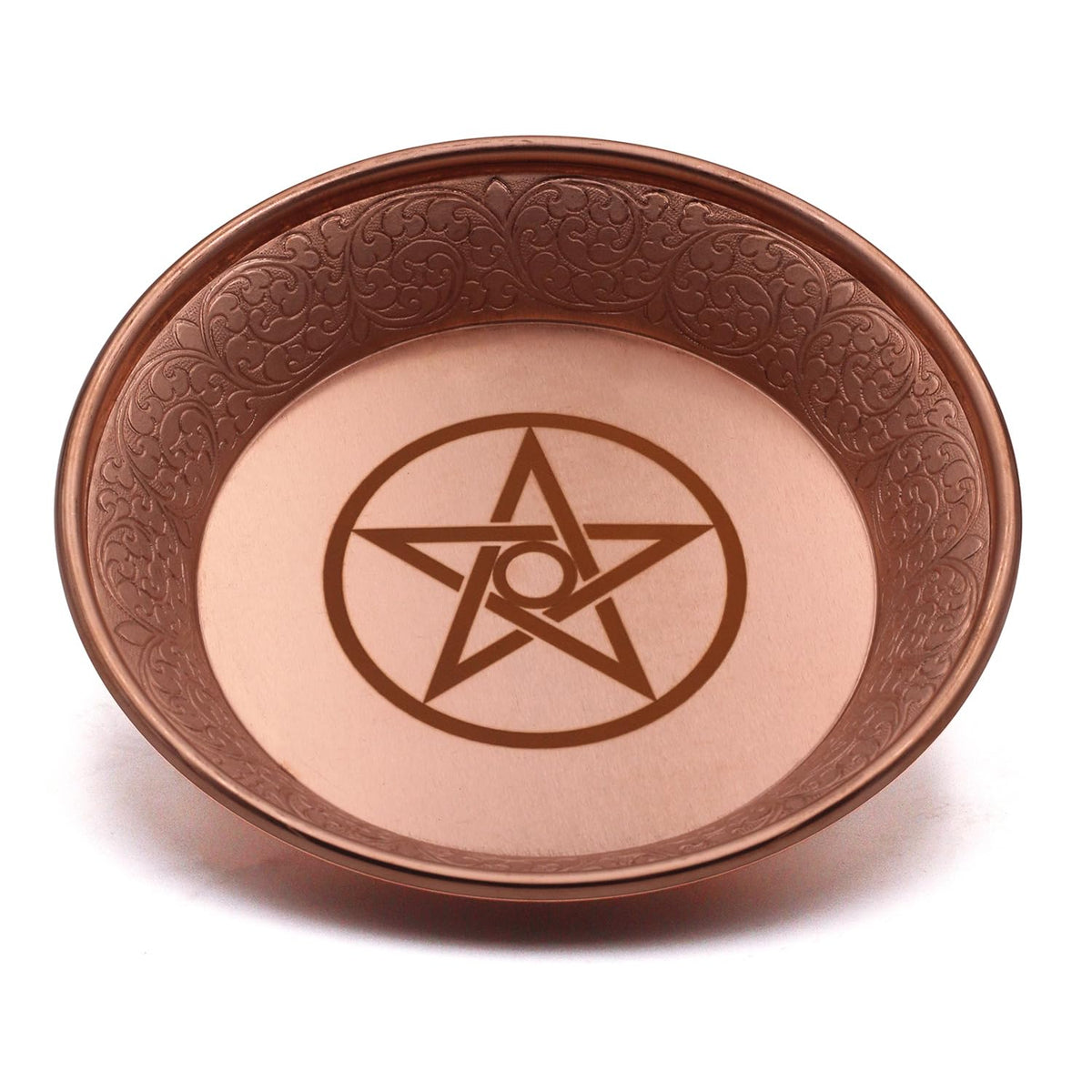 Copper Offering Prayer Ritual Bowl (Pentagram)