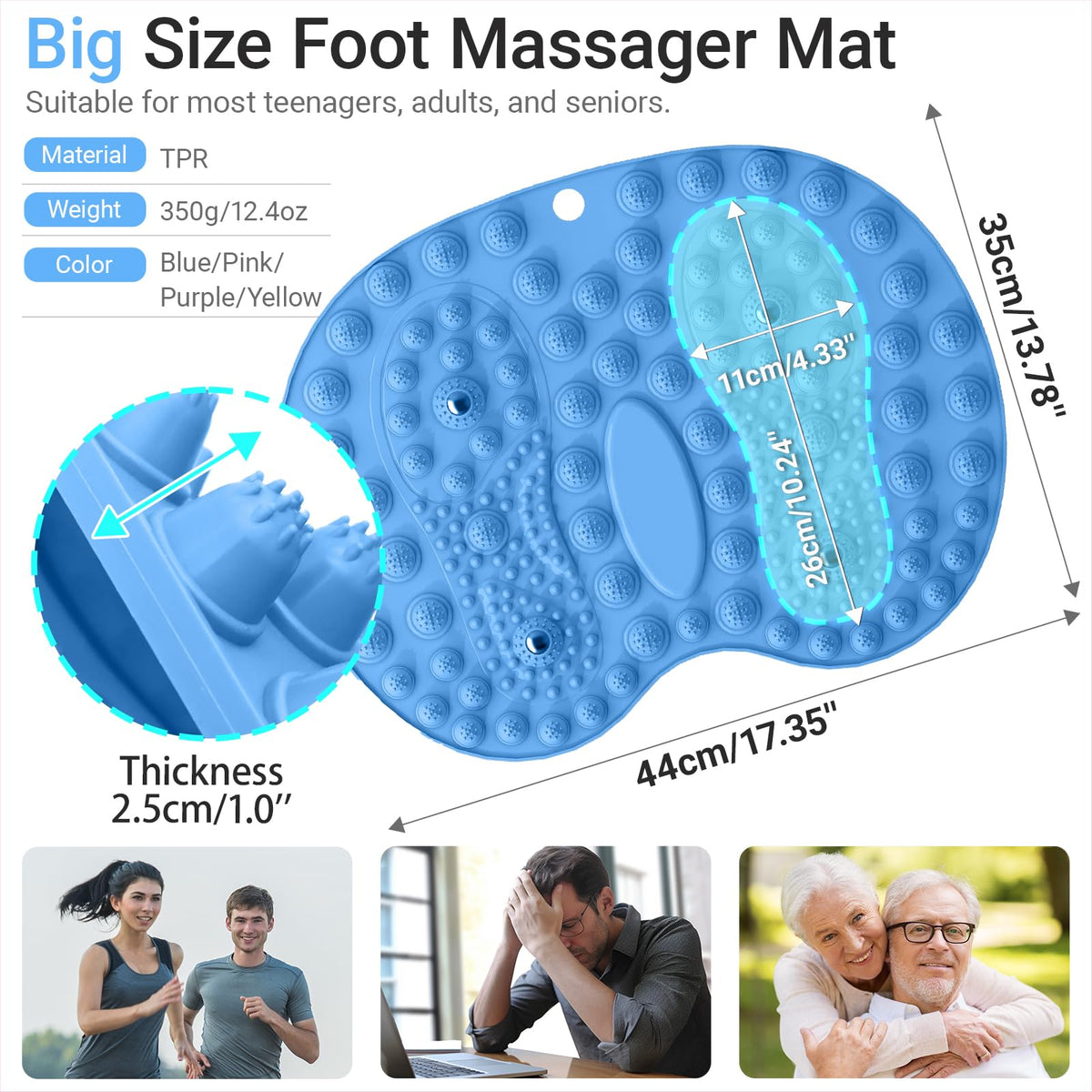 Foot Massage Mat (Blue)