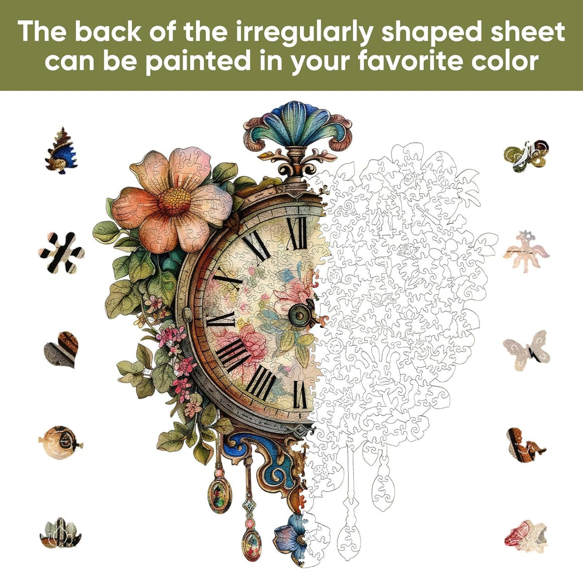 Wooden Puzzles for Adults (1000Pcs / Wall Clock)