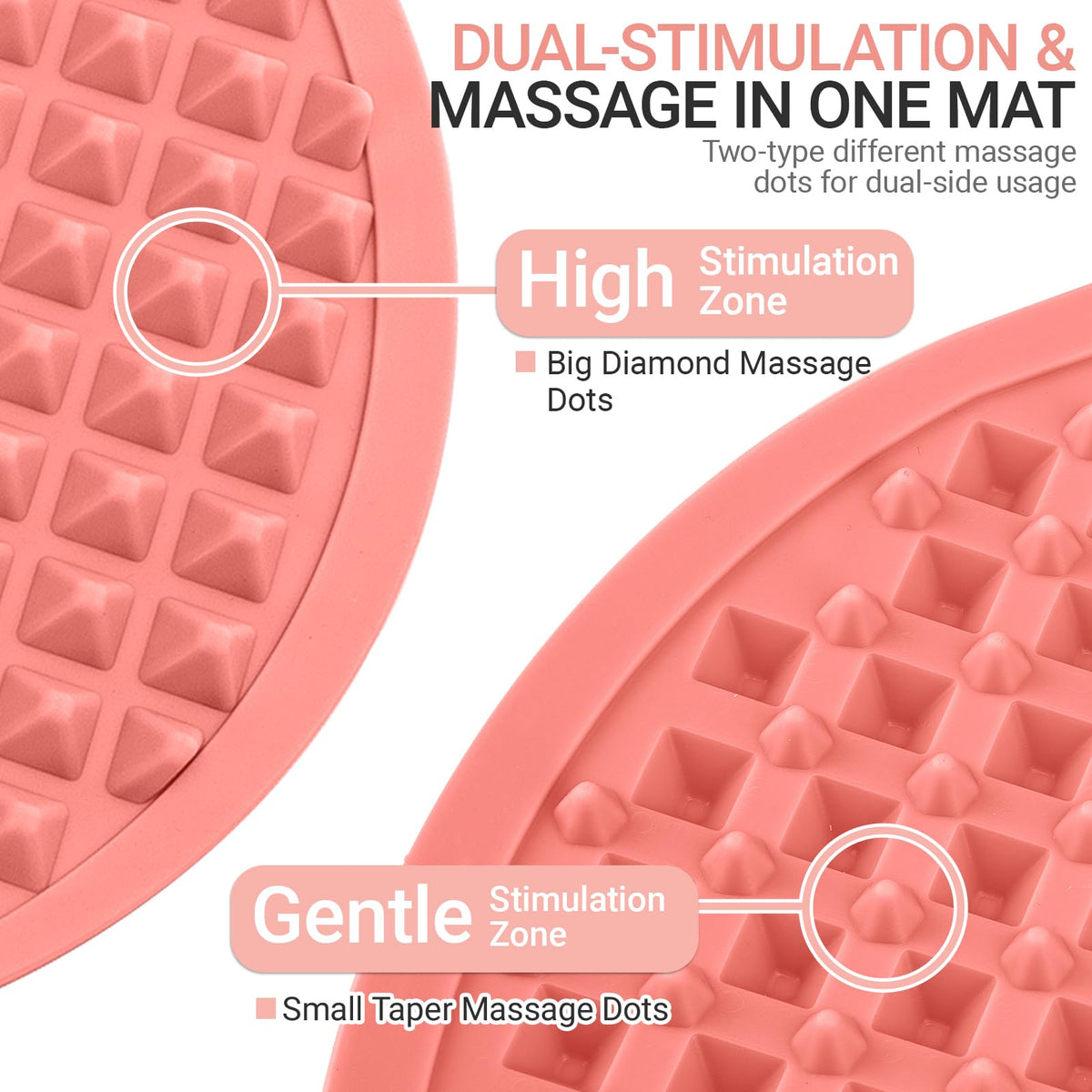 Silicone Foot Massage Mat (Pink / X-Large)
