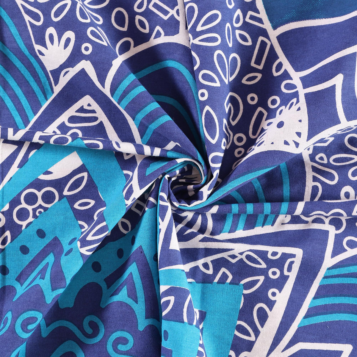 Blue Hippie Mandala Ombre Curtains 83 Inch Length for Living Room Bedroom 2 Panels Set Light Filtering Semi Sheer Window Curtains 76 Inch Width Boho Farmhouse Drapes W76xL83 (83"W x 83"L (Pack of 2) / Blue)