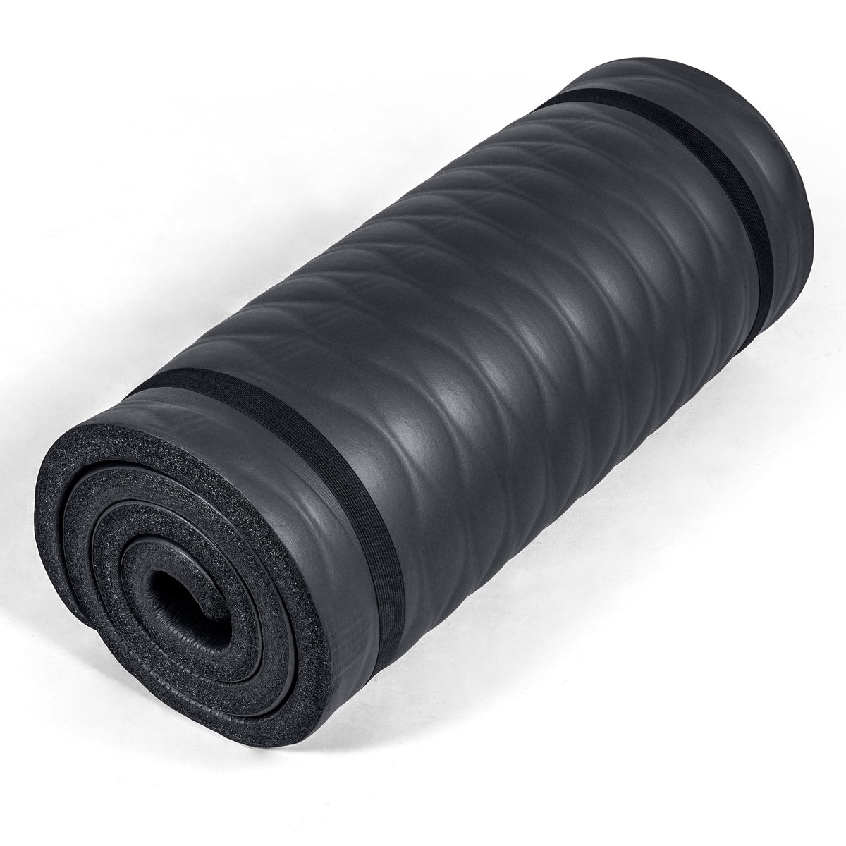 1" Extra Thick Yoga Mat (Mesh / Black)