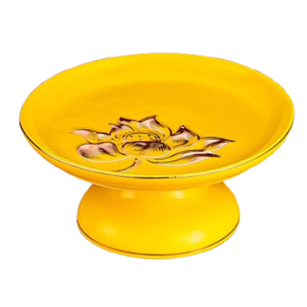 Buddhist Plate Offering Bowls Tray (8in / A)