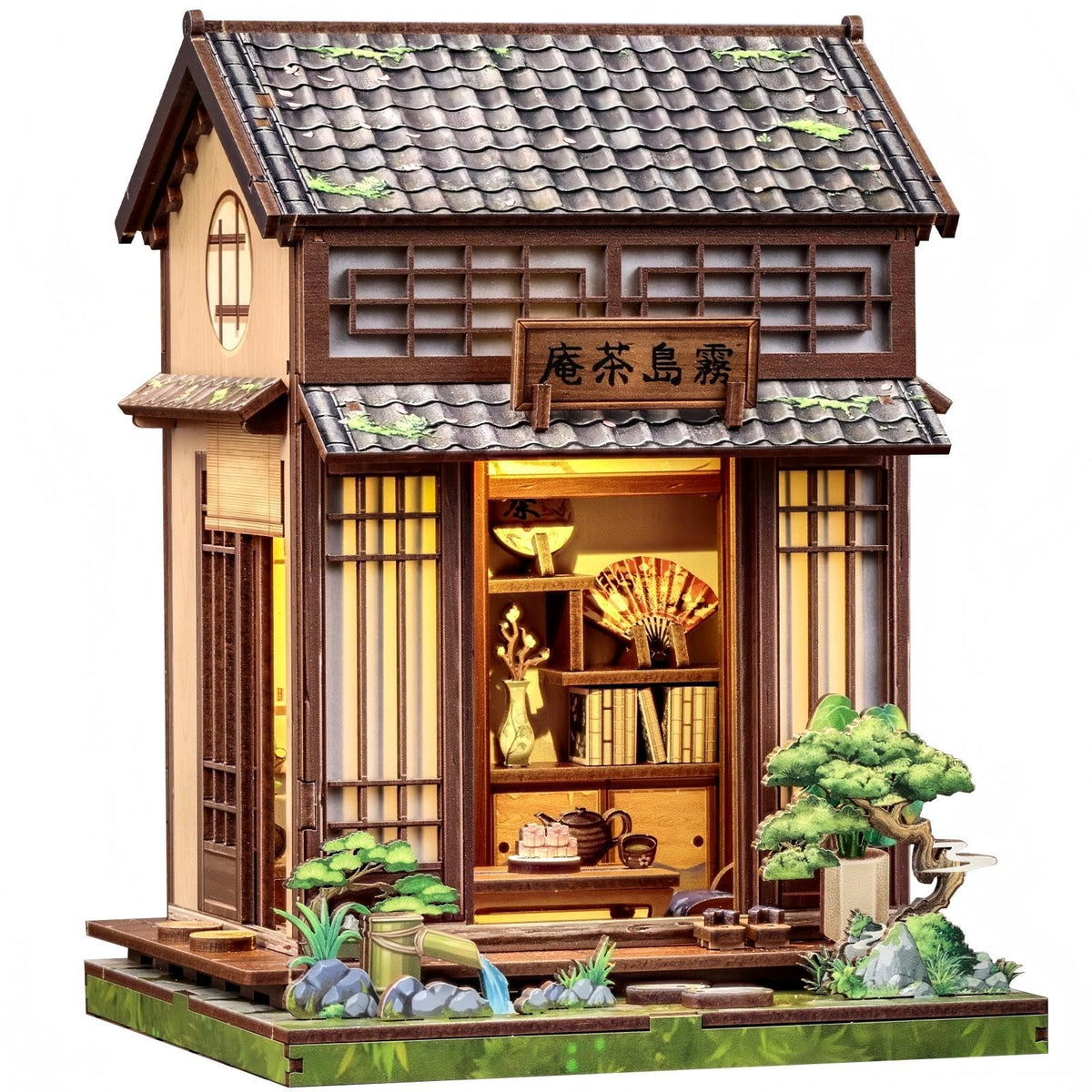 Japanese Book Nook Kit Miniature Tea House (Kirishima Cha-an)