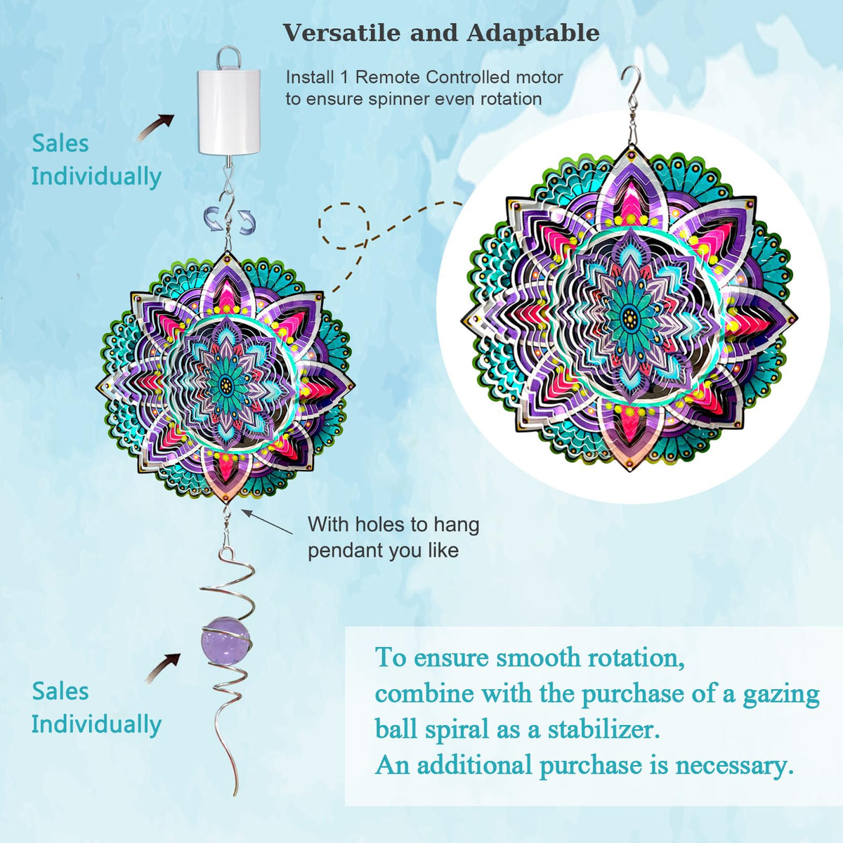 Wind Spinner Mandala Jasmine (Mandala Jasmine)
