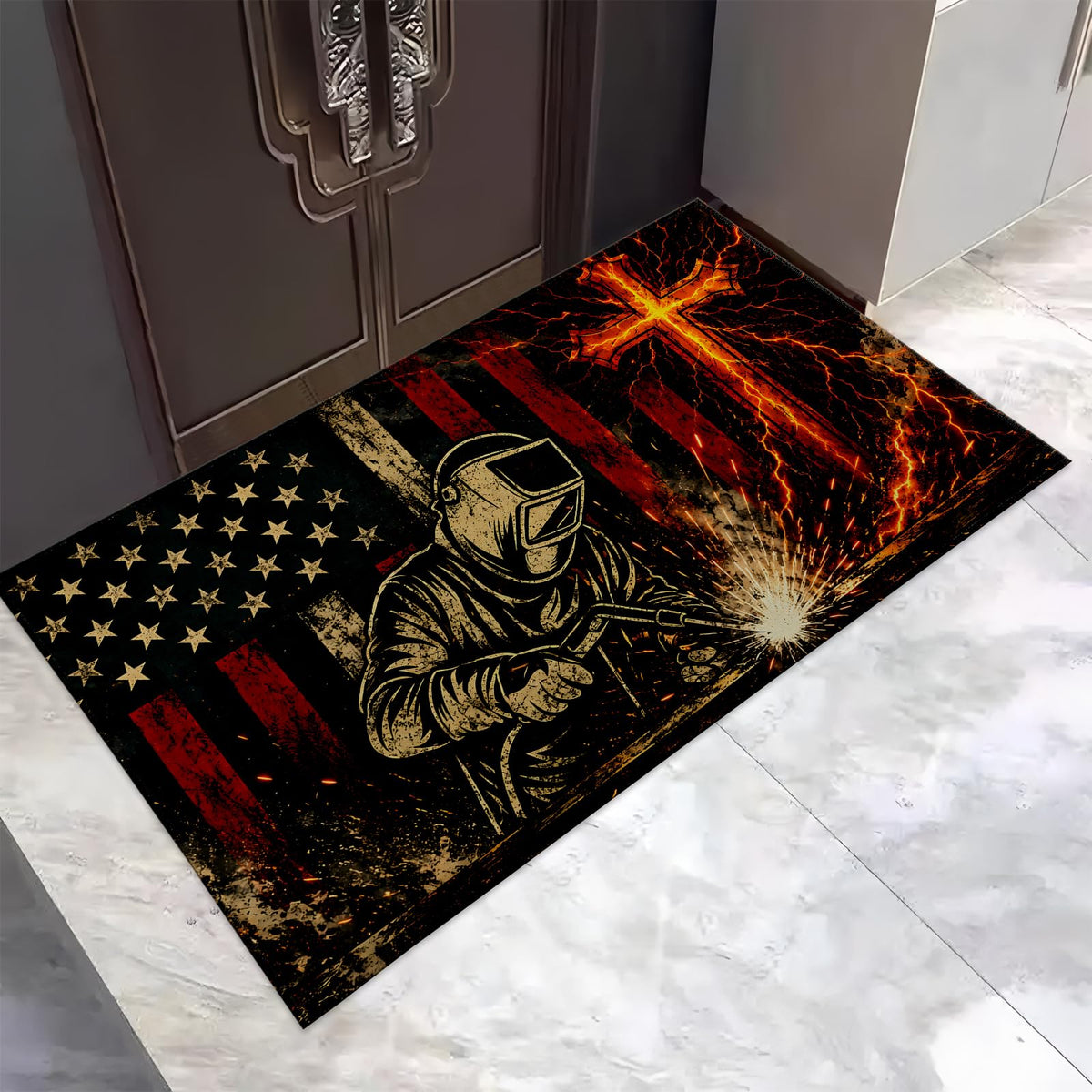 Welder Christian Doormat Rug for Entryway (Welder Christian)