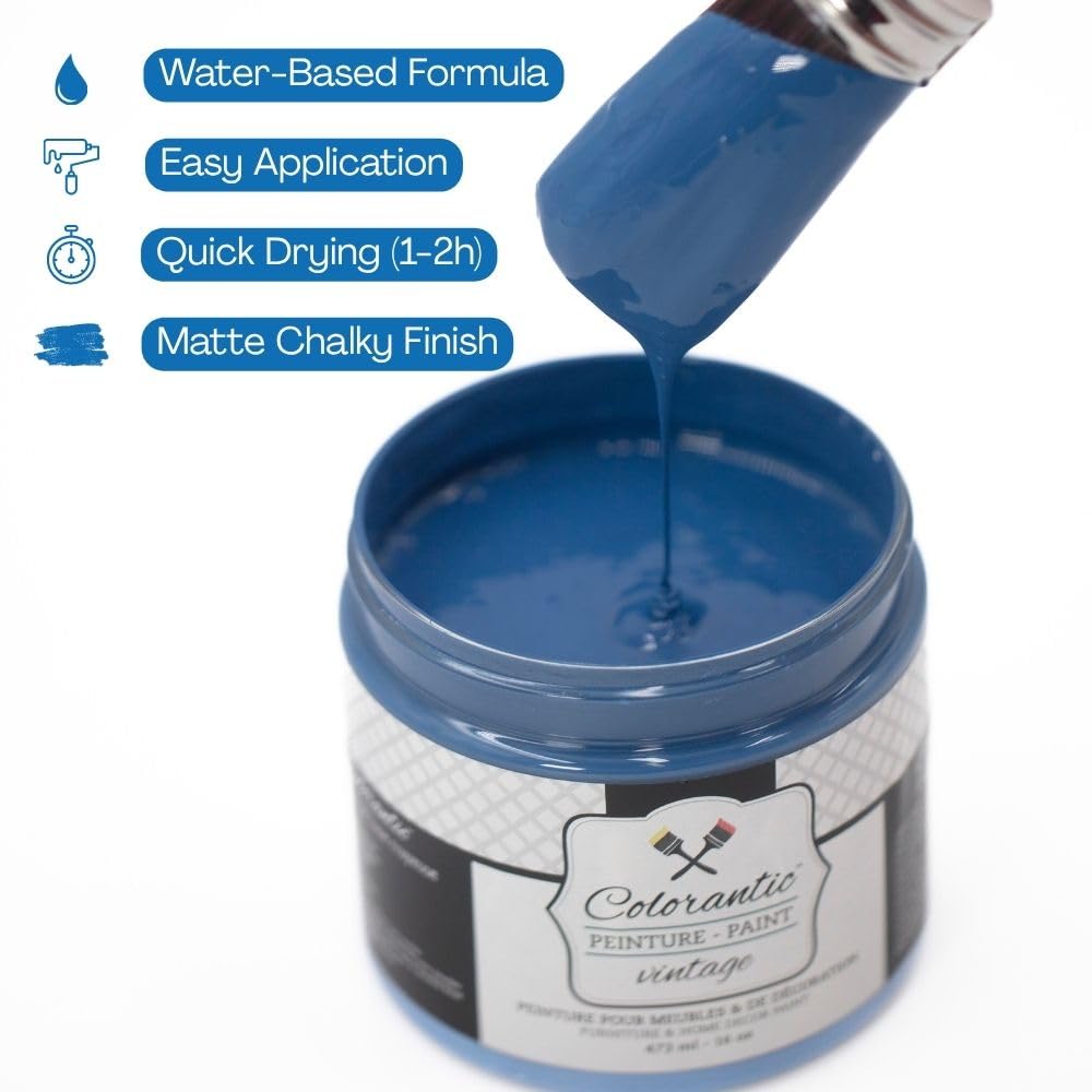 SUMMER STORM Chalk Paint for Furniture DIY (Summer Storm / 58 Fl Oz (Pack of 1))