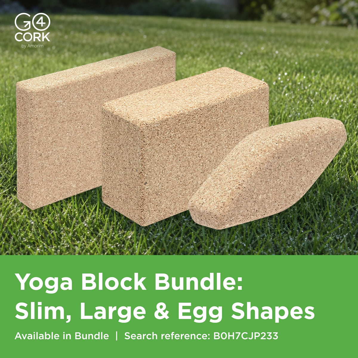 Slim Cork Yoga Block (8 x 12 x 2")