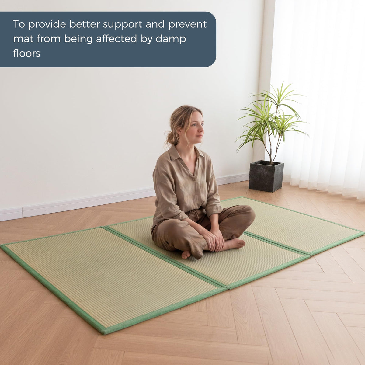 Japanese Tatami Mat (79"L x 39"W x 0.5"Th)